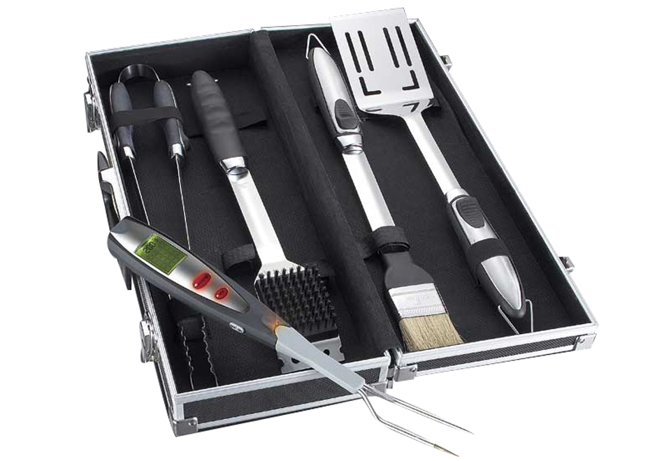 Stainless Steel BBQ Tool Set Sharper Image