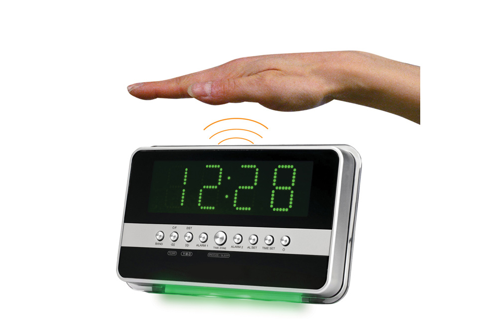 Motion Activated Alarm Clock Sharper Image