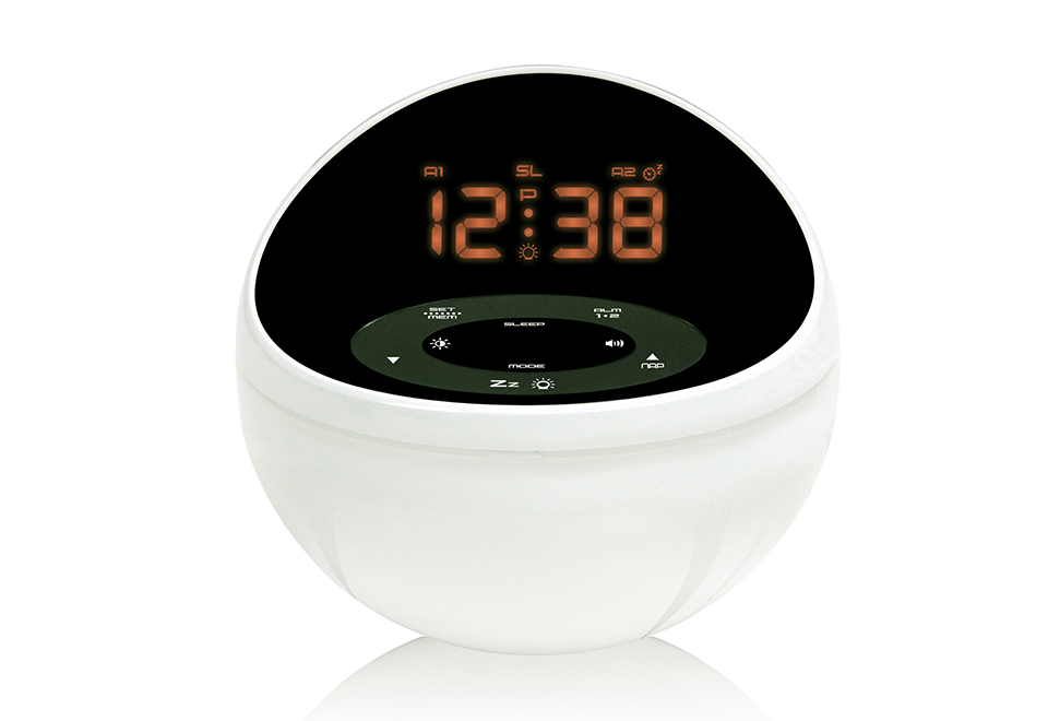 Soothing Sounds Alarm Clock with Color Display Sharper Image