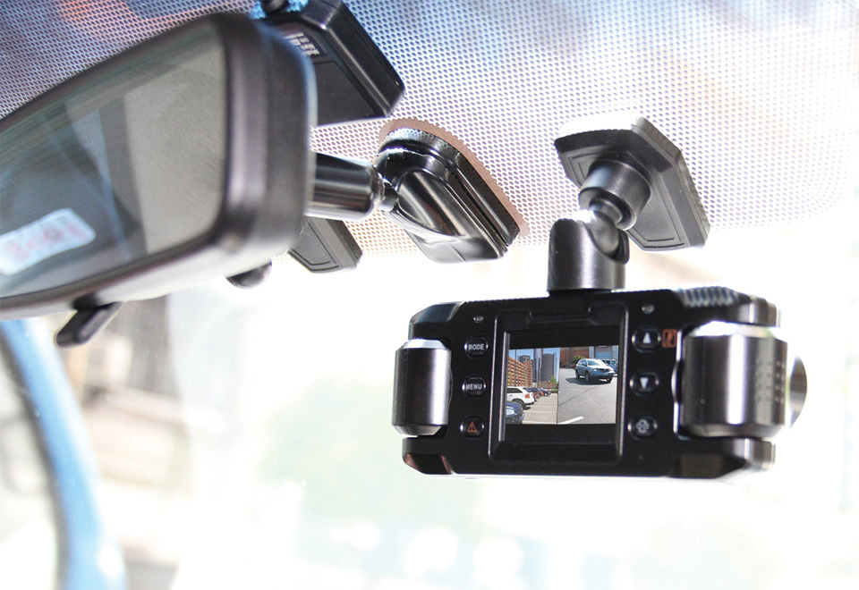 Front and Rear Recording Dash Cam Sharper Image