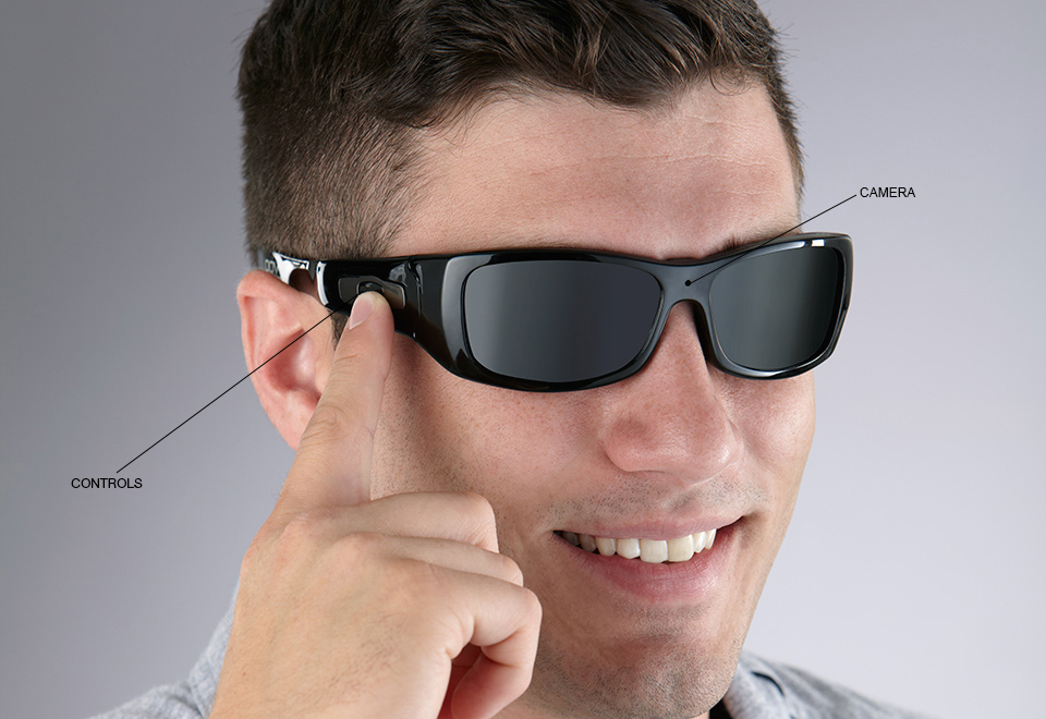 One Touch Video Recording Sunglasses Sharper Image