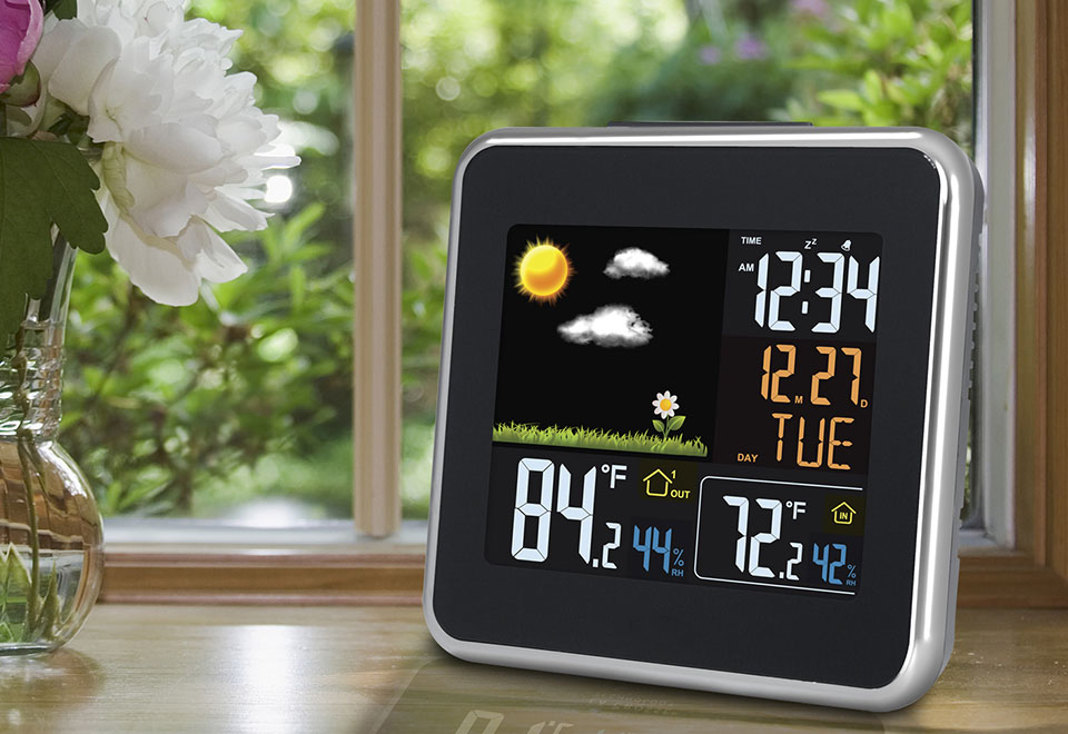 Wireless Color Weather Forecast Station Sharper Image