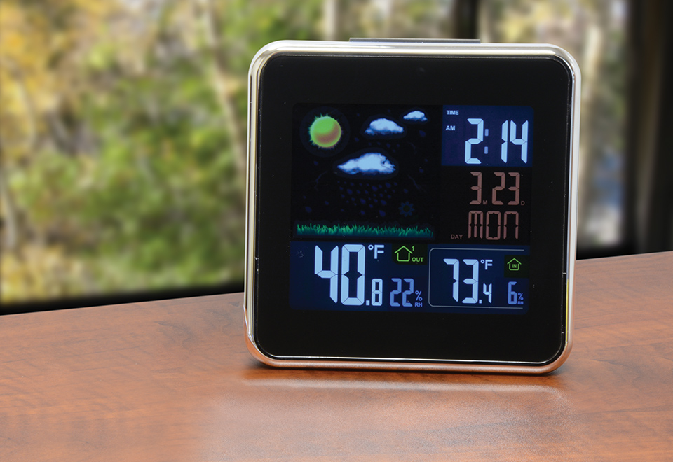 Wireless Color Weather Forecast Station Sharper Image