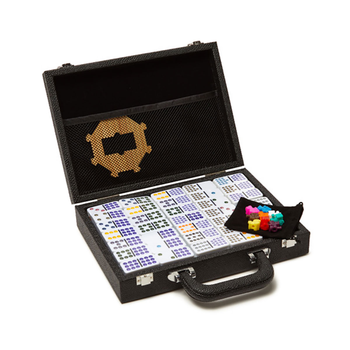 Brouk & Co Mexican Train Dominoes Set - Blue