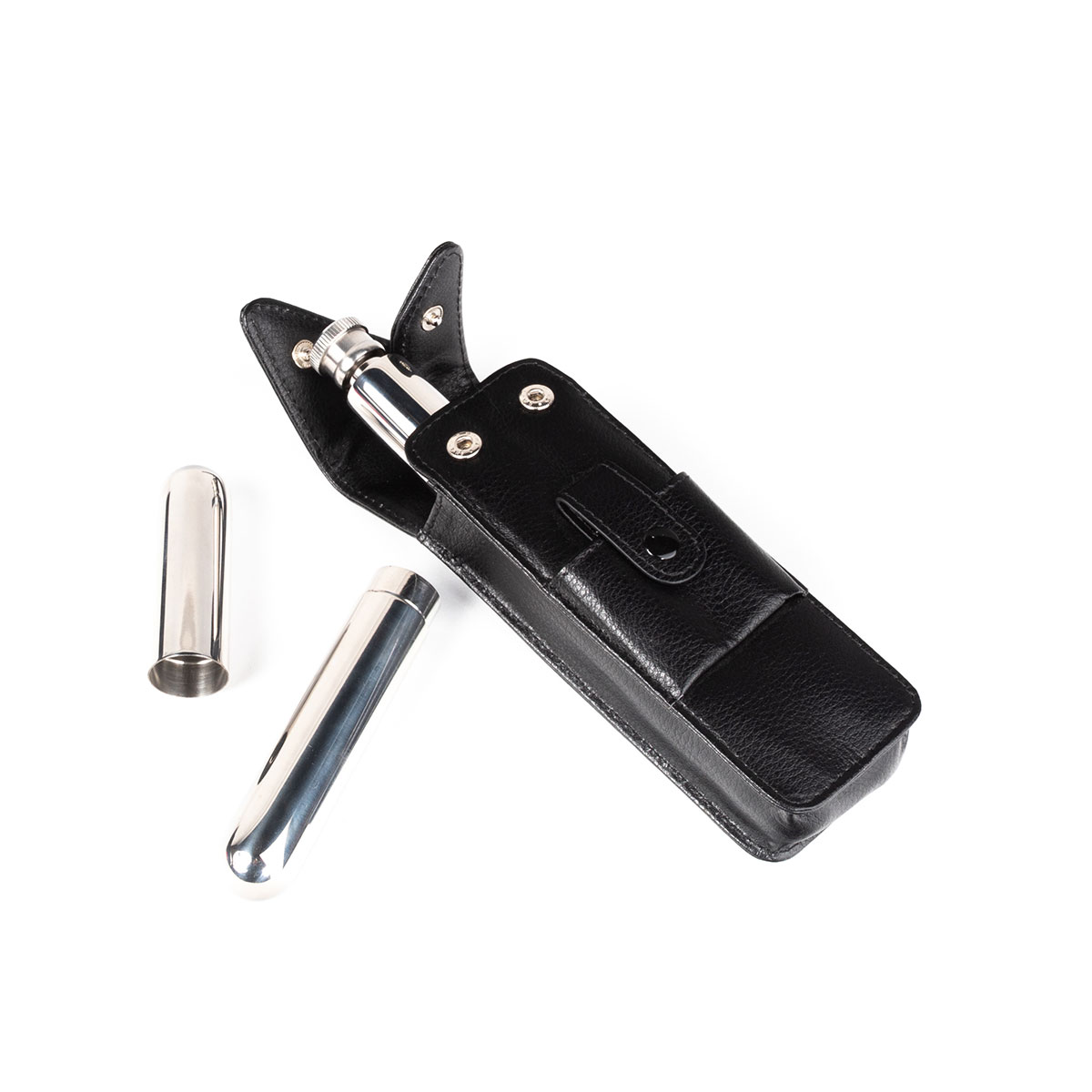 Brouk & Co The Hip Trio Cigar and Flask Set - Grey