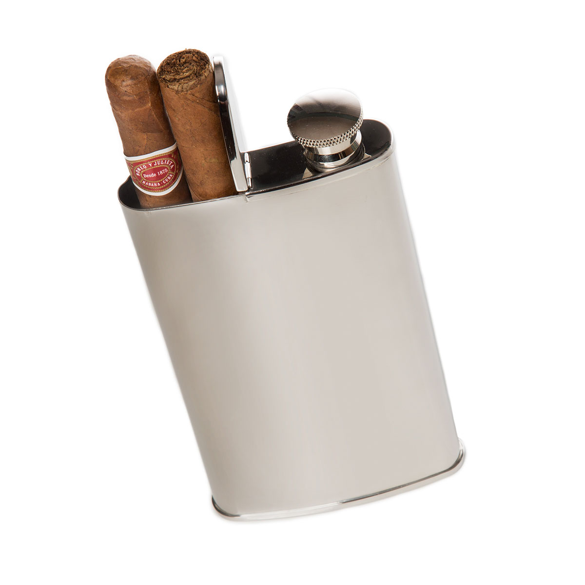 Brouk & Co The Wingman Flask and Cigar Holder