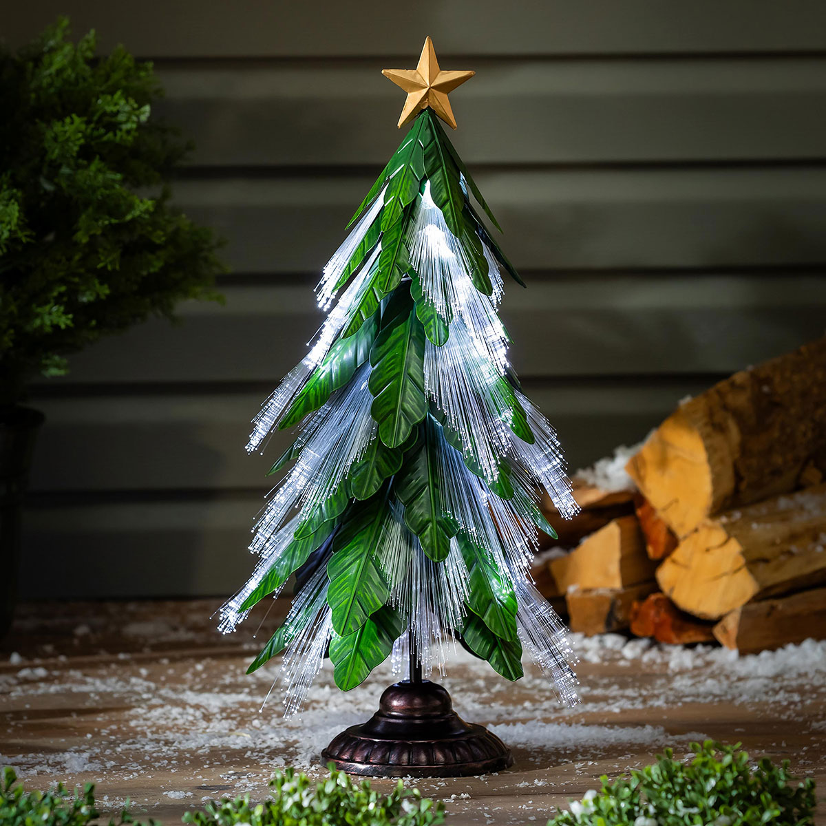 Indoor/Outdoor Fiber Optic LED Christmas Tree