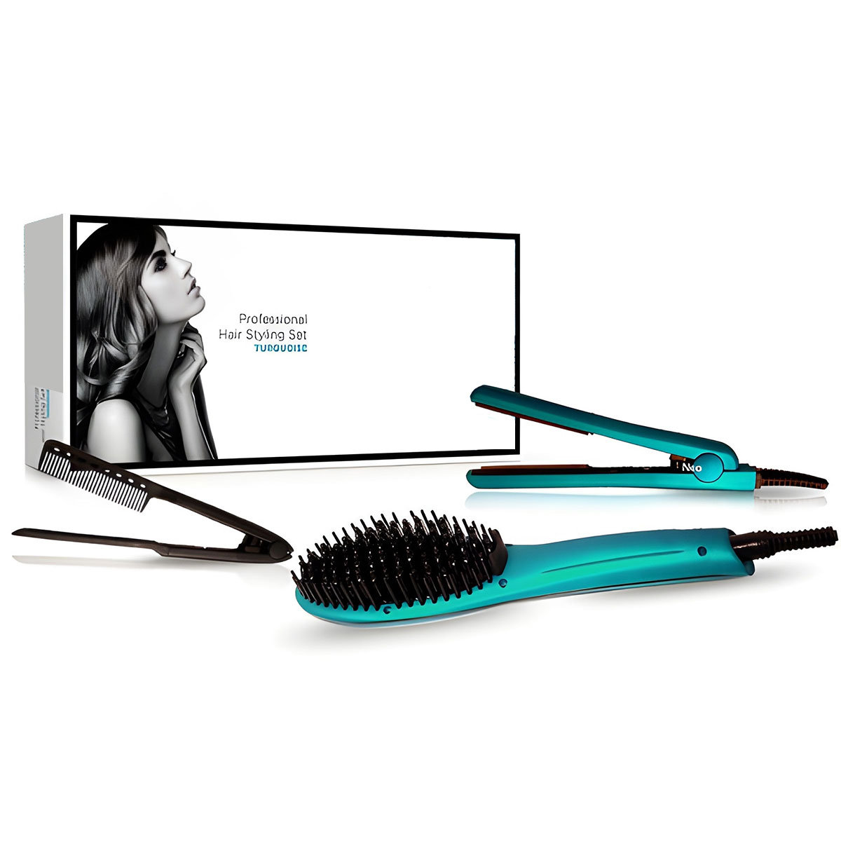 3 Piece Heated Hair Tools Set
