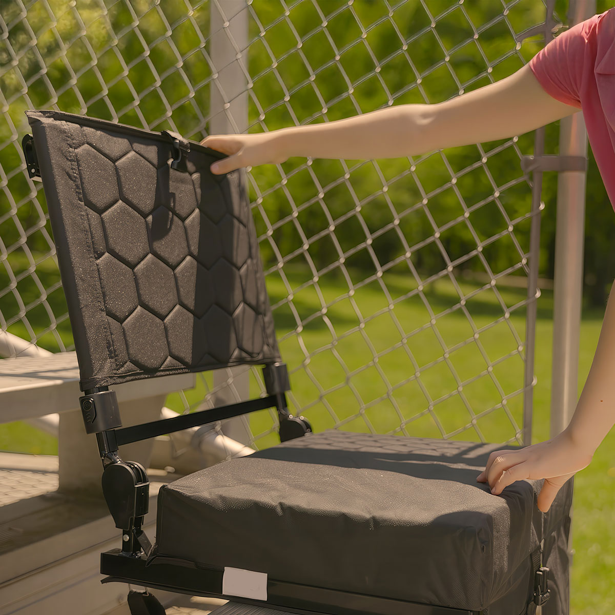 Foldable Heated Massage Stadium Seat - L