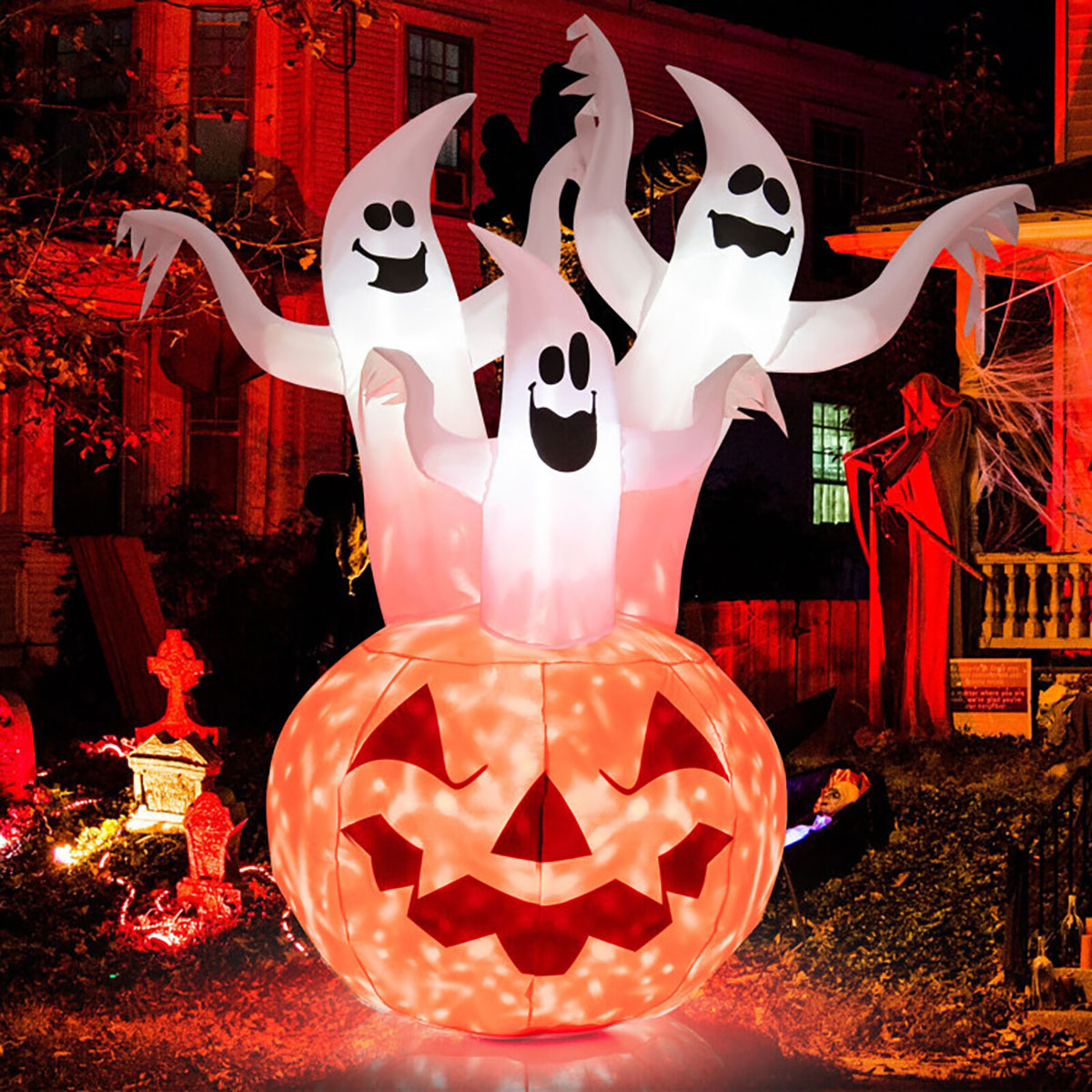 6 Ft. Inflatable Lit Ghosts
