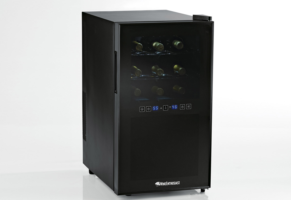 18 Bottle Dual Temp Wine Refrigerator Sharper Image