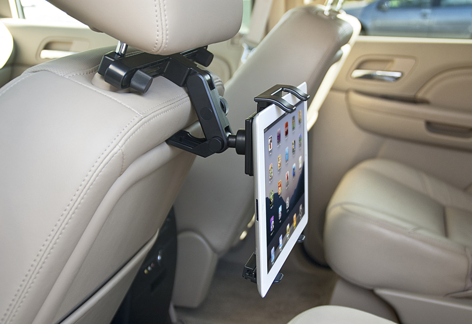 Universal Tablet Headrest Mount @ Sharper Image Universal Tablet Headrest Mount @ Sharper Image