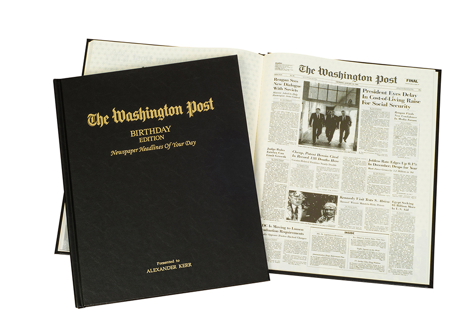 Birthday EditionPersonalized Newspaper Book Sharper Image