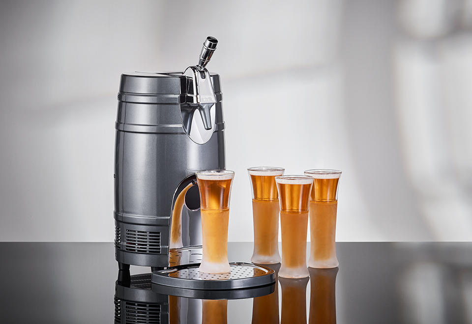 Mini Keg Cooler with Tap Sharper Image