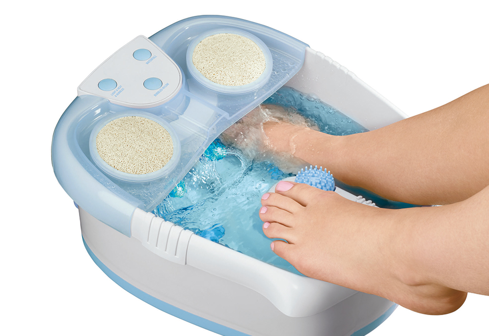 Waterfall Foot Spa with Lights and Bubbles Sharper Image