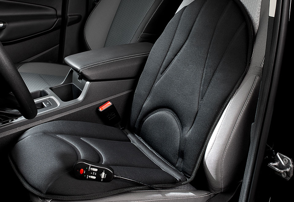 Heated Massage Cushion for Home or Car @ Sharper Image Heated Massage Cushion for Home or Car @ Sharper Image