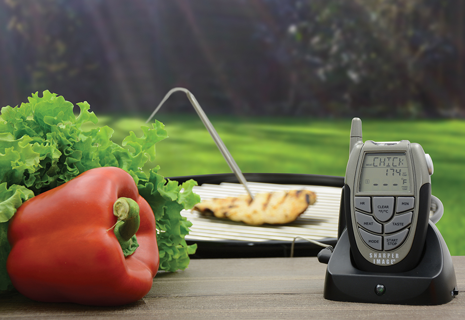 Digital Wireless BBQ and Kitchen Thermometer Sharper Image