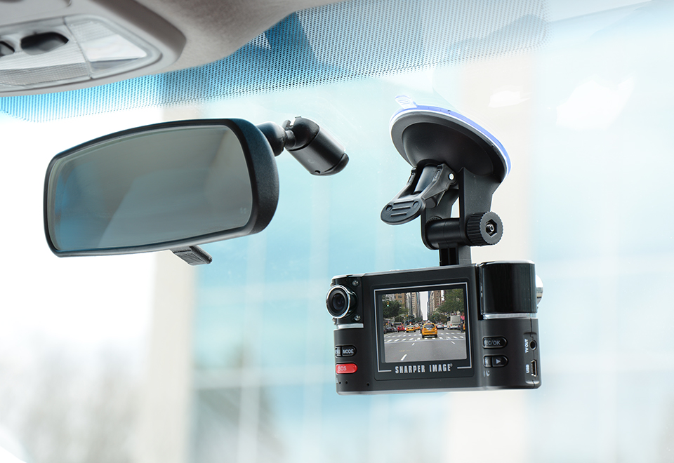 Dual Recording Windshield Camera Sharper Image