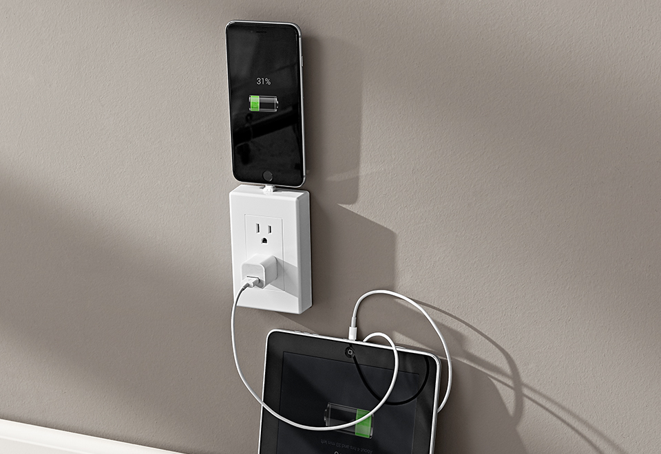 MultiCharging Wall Outlet Sharper Image