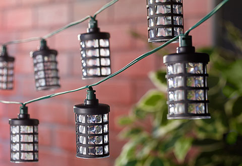 Solar Powered String Lights @ Sharper Image