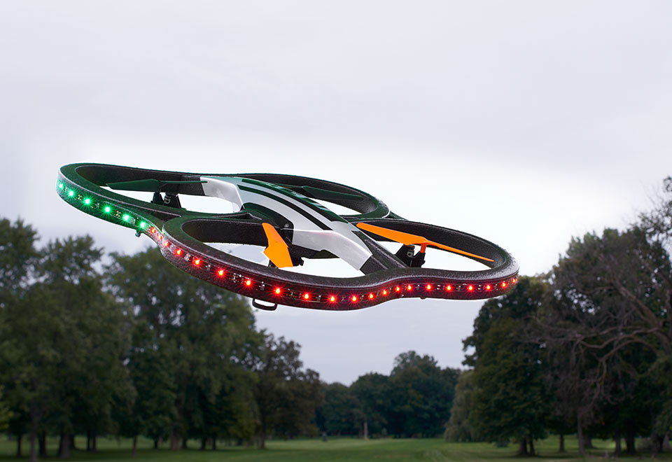 Video Camera Drone with LED Lights Sharper Image