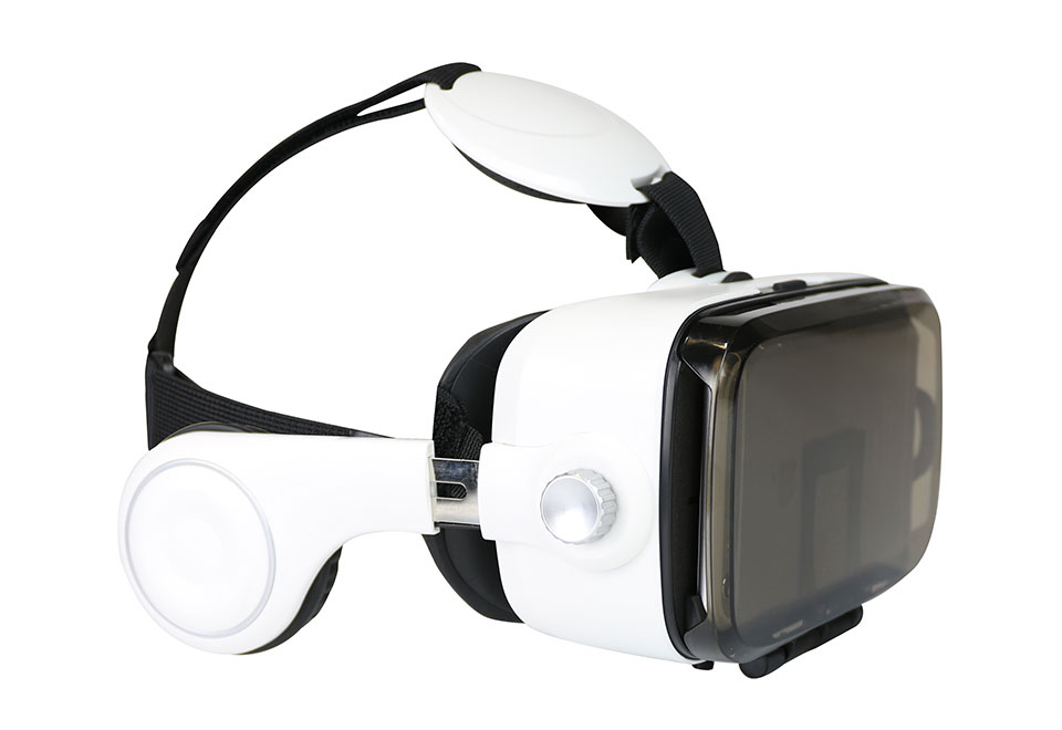 Smartphone VR Headset with Earphones Sharper Image