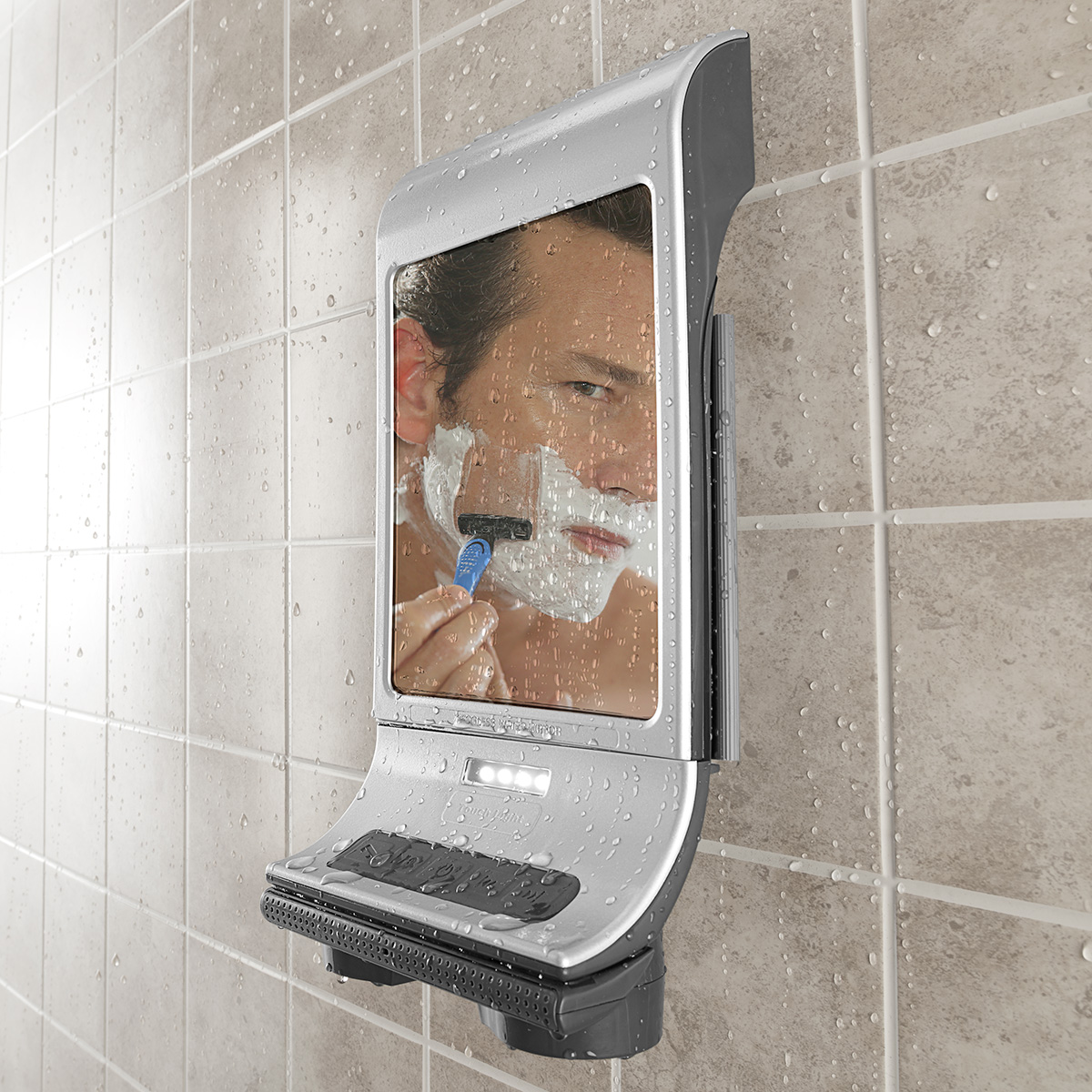 FogFree Shower Mirror and Bluetooth Speaker Sharper Image