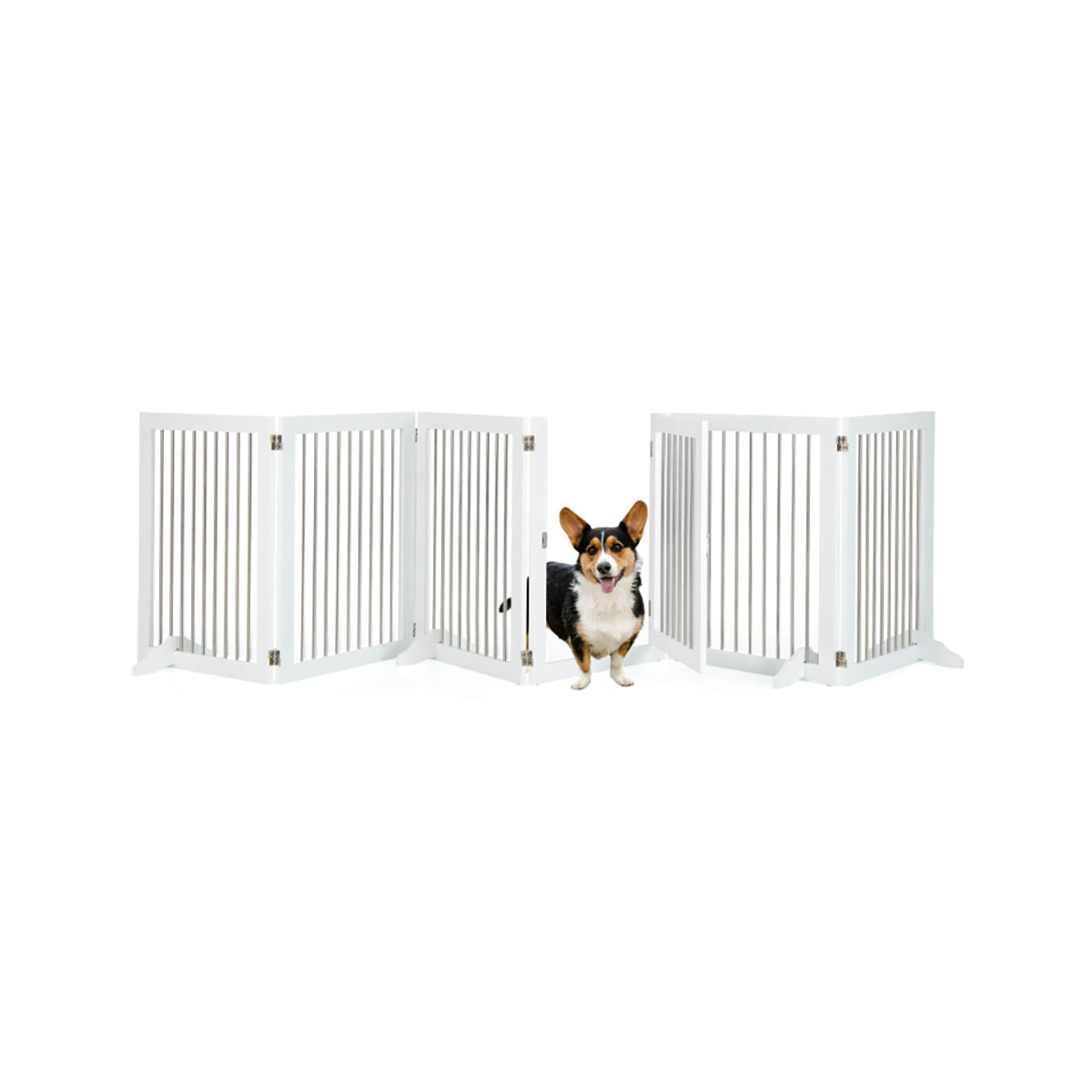 Freestanding 6-Panel Dog Gate